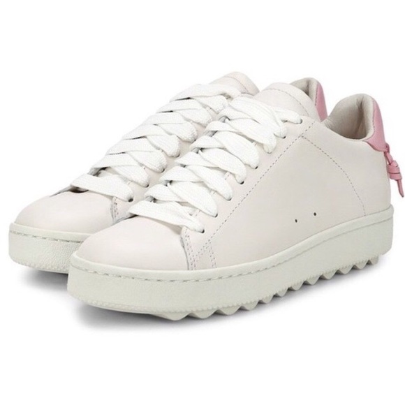 Coach Shoes - SALE - PRICE FIRM !!! COACH Sneakers with a hint of pink !!! PRICE FIRM